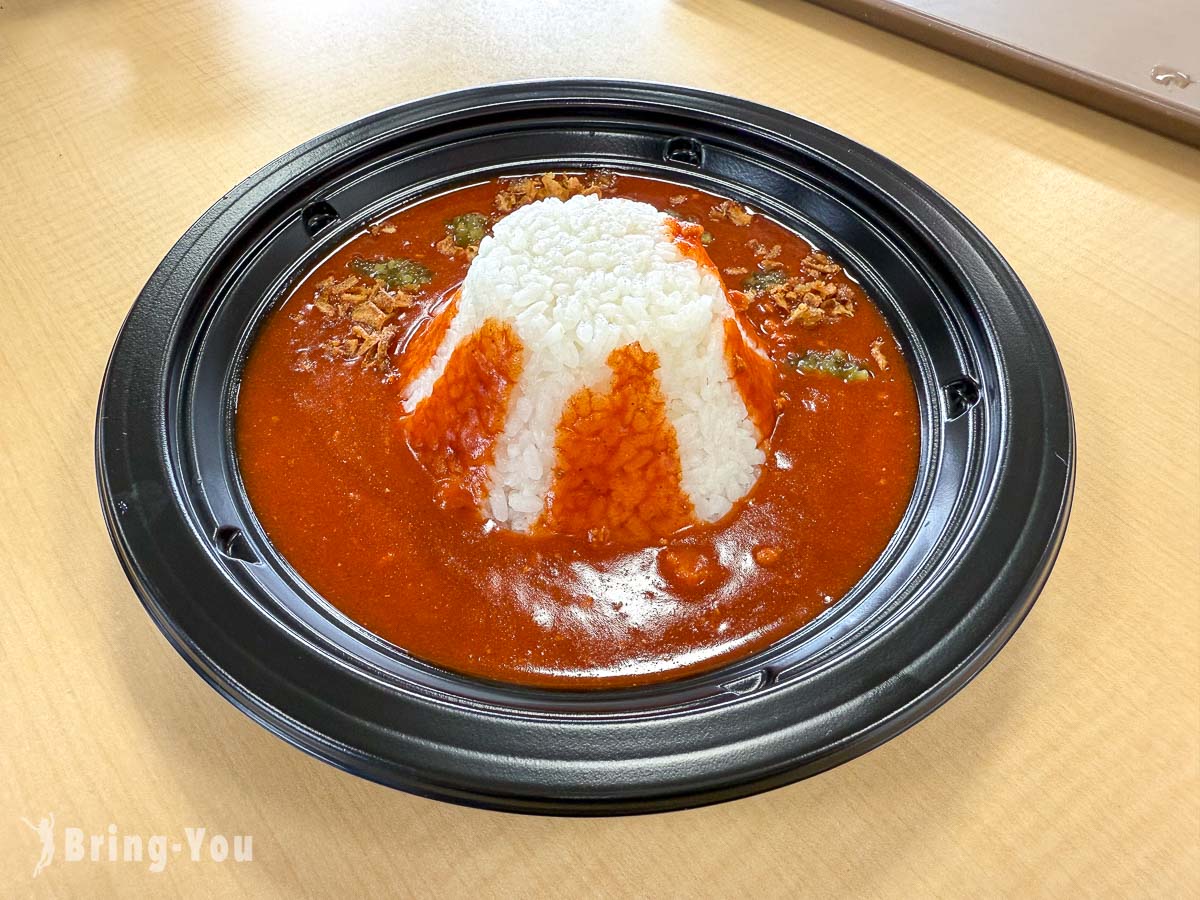 河口湖自然生活館二樓富士山造型咖喱飯