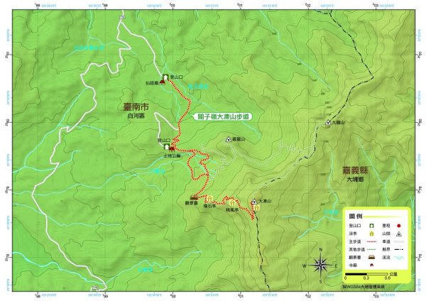 大棟山地圖