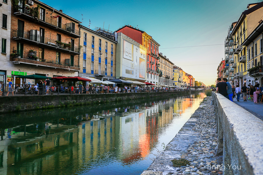 米蘭景點|米蘭運河區夜景|Navigli 必訪打卡景點