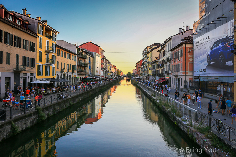 米蘭景點|米蘭運河區夜景|Navigli 必訪打卡景點