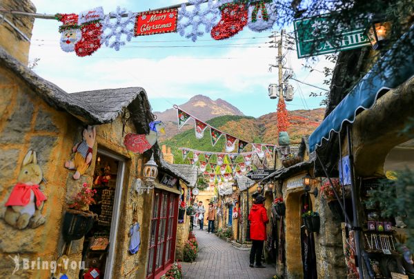 湯布院花卉村｜夢幻英式鄉村小鎮，走進由布院免費童話世界景點！