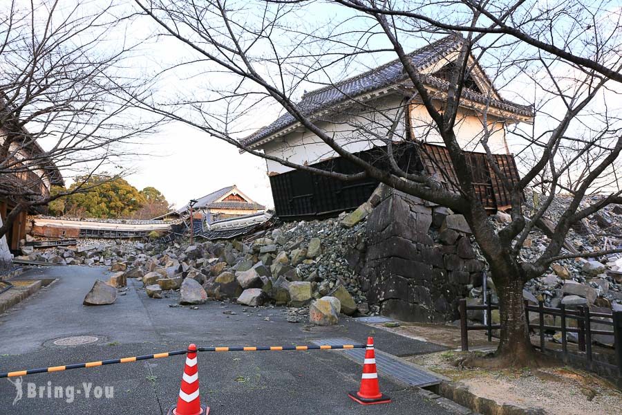 地震后重建中的熊本城