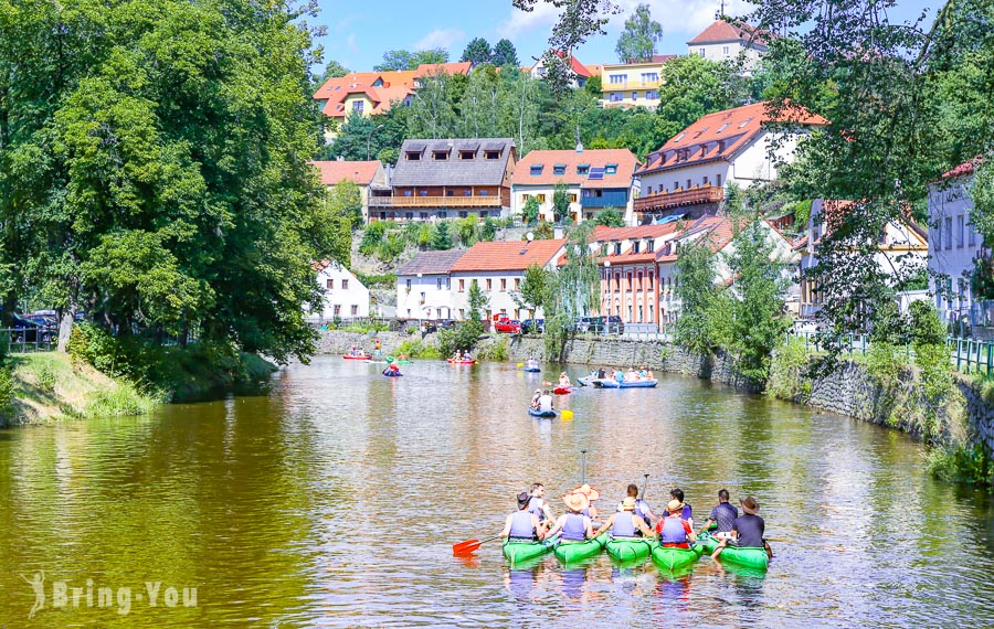 【捷克Český Krumlov】CK小鎮絕佳拍攝角度「Hotel Růže」前（含好逛市集）
