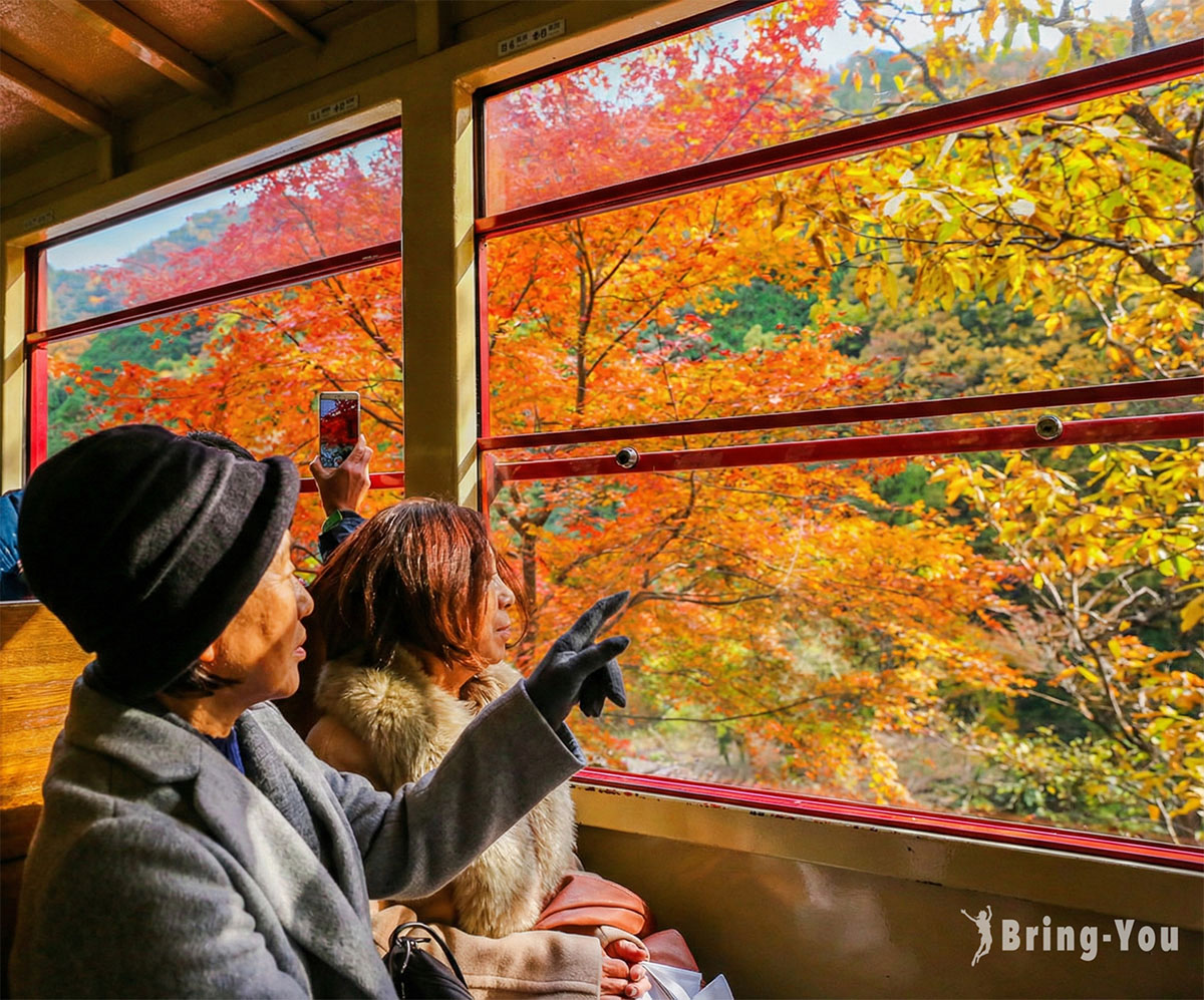 京都景點-嵯峨野觀光小火車保津川峽谷鐵道