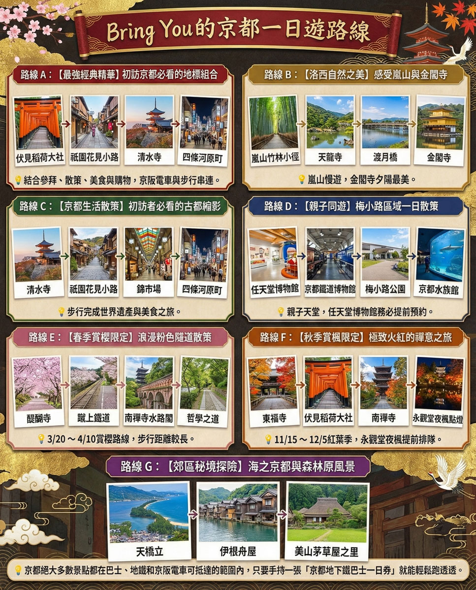 京都一日遊行程路線推薦
