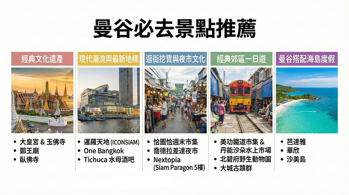 曼谷自由行必去景點