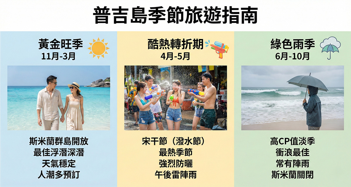 普吉島旅遊季節:什麼時候去普吉島最適當?