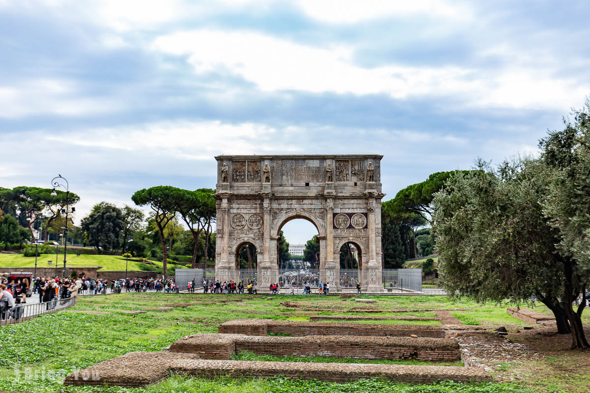 罗马竞技场附近景点|君士坦丁凯旋门(Arco di Costantino)