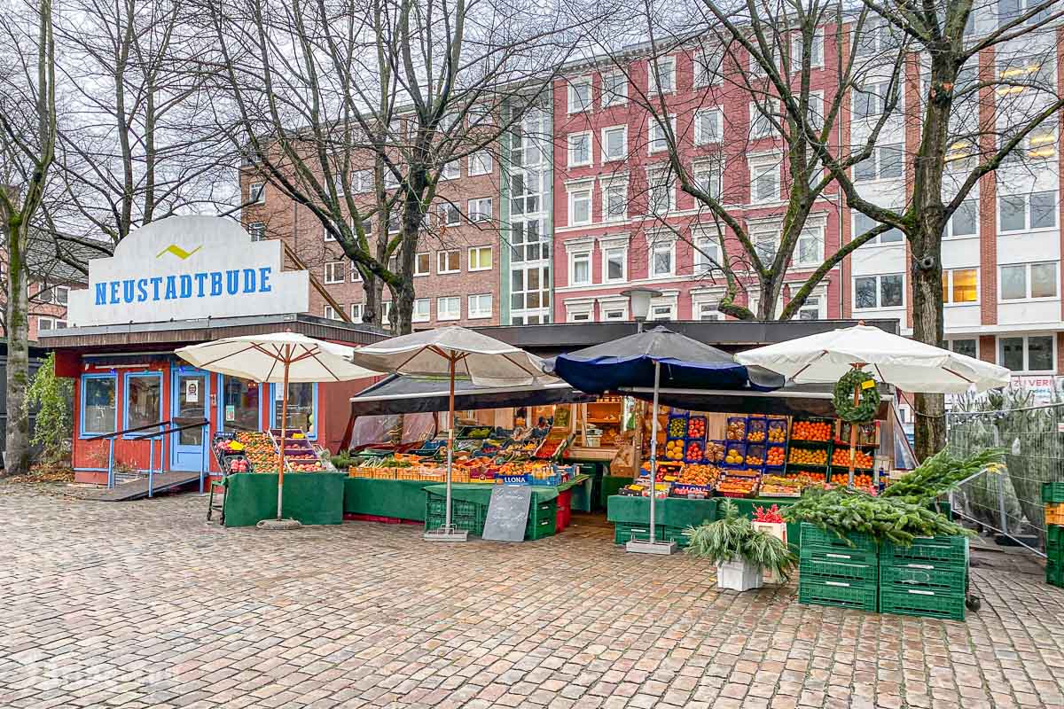 Wochenmarkt auf dem Großneumarkt 市集