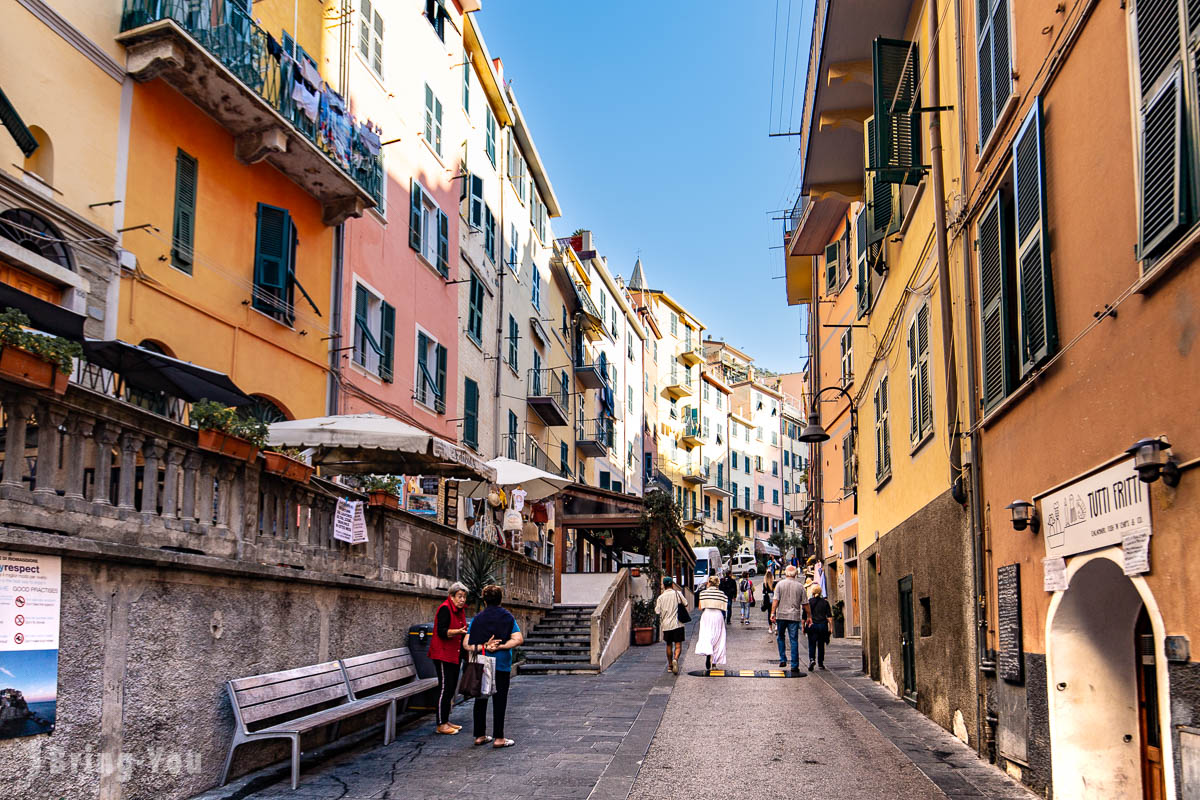 五渔村景点|第一村Riomaggiore