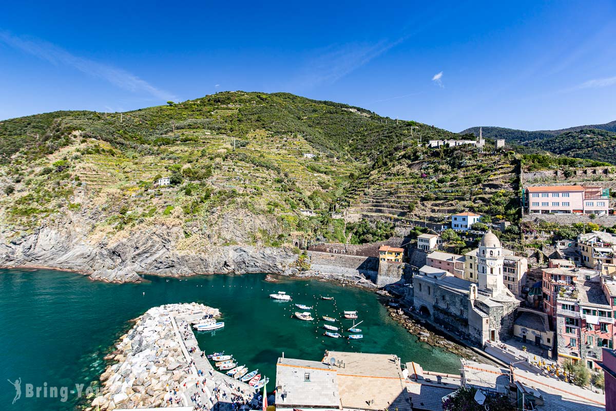 義大利五漁村第四村Vernazza 韋爾納扎景點