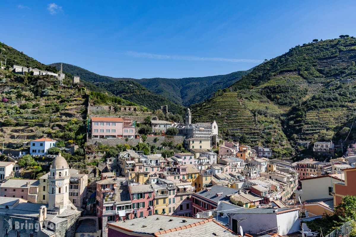 五渔村景点|第四村Vernazza