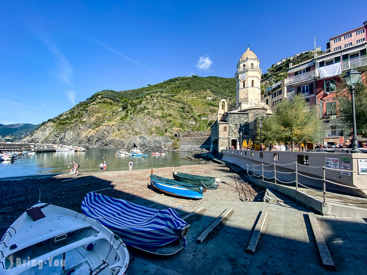 義大利五漁村第四村Vernazza 韋爾納扎景點