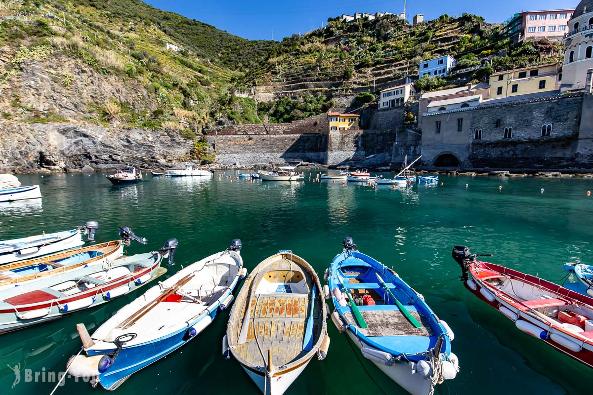 義大利五漁村第四村Vernazza 韋爾納扎景點