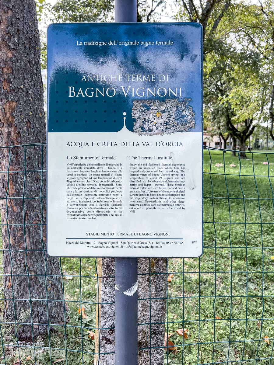 Bagno Vignoni 小鎮