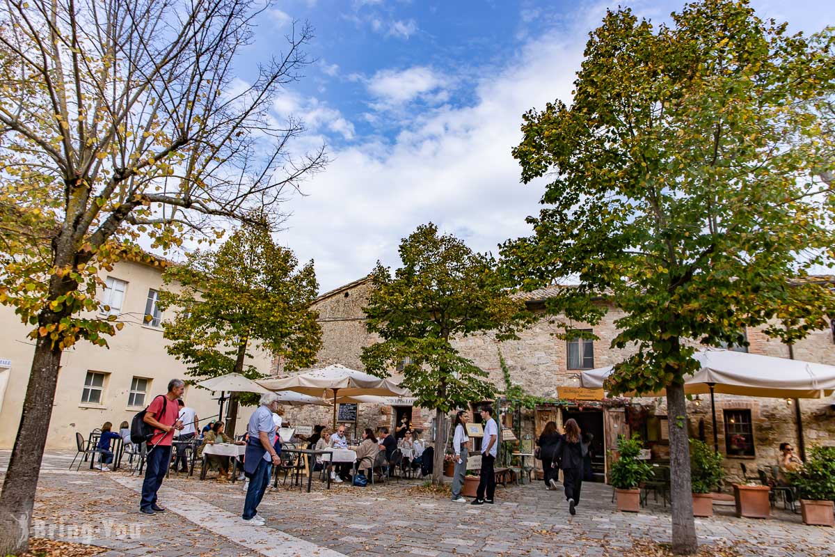 Bagno Vignoni 小鎮