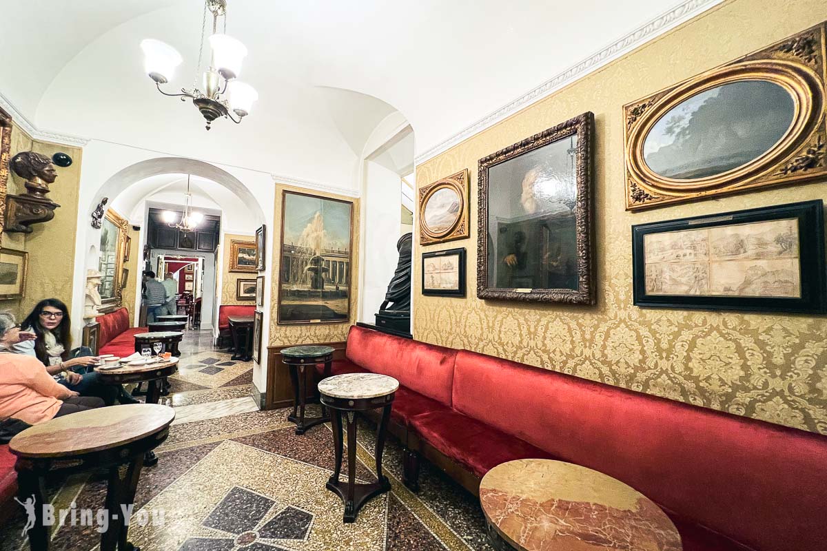 古希腊咖啡馆 Antico Caffè Greco:西班牙阶梯附近的意大利百年老店