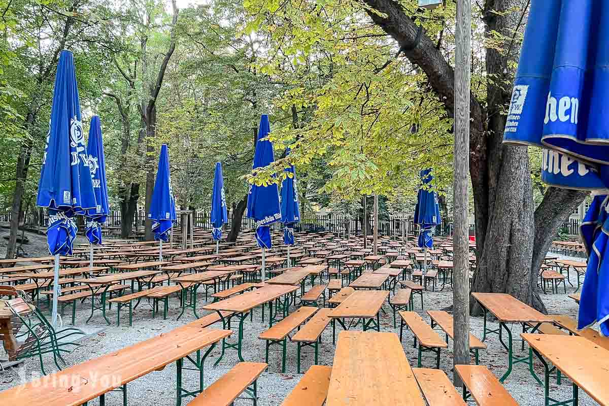 慕尼黑火车站附近餐厅|Augustiner Keller|露天啤酒花园|巴伐利亚料理