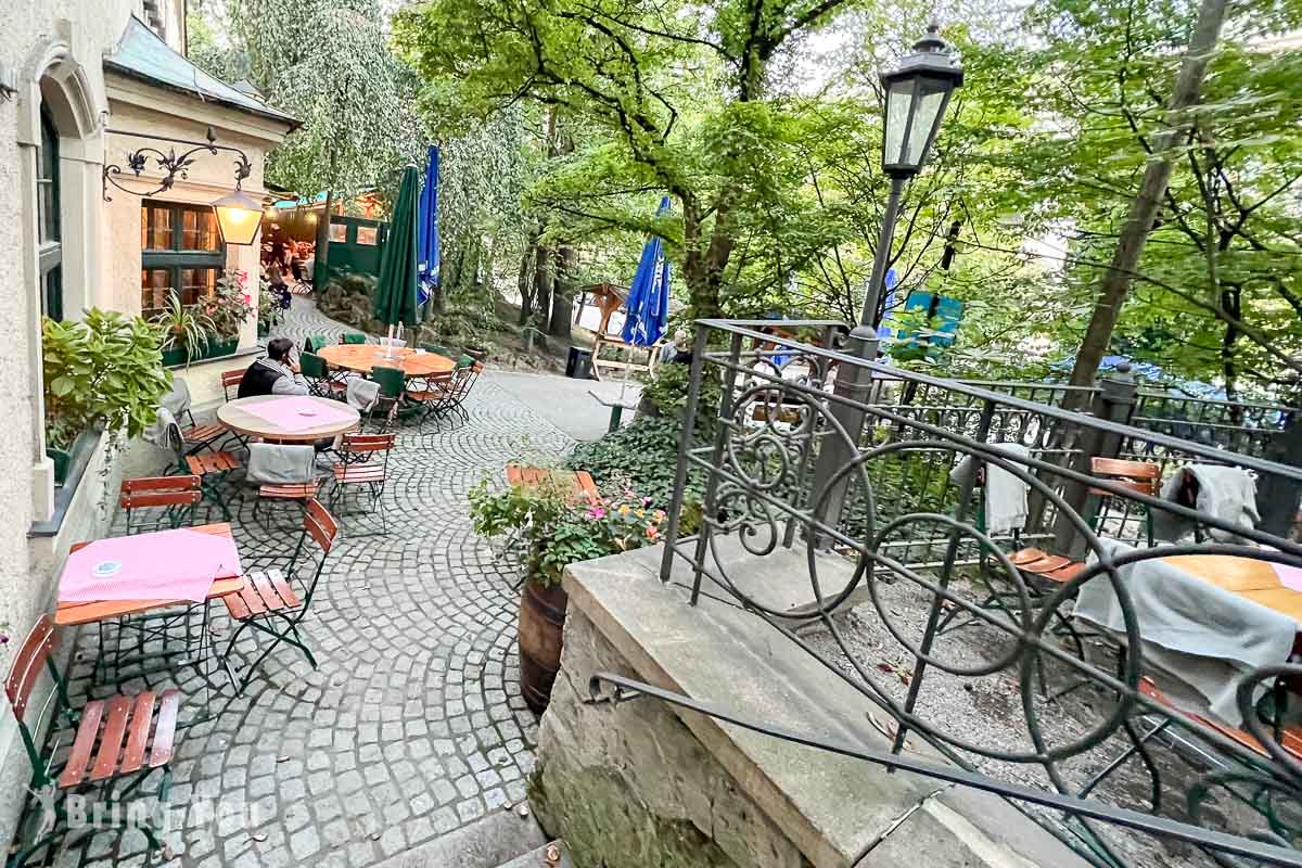 慕尼黑火车站附近餐厅|Augustiner Keller|露天啤酒花园|巴伐利亚料理