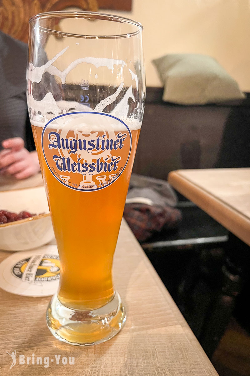 慕尼黑火车站附近餐厅|Augustiner Keller|露天啤酒花园|巴伐利亚料理