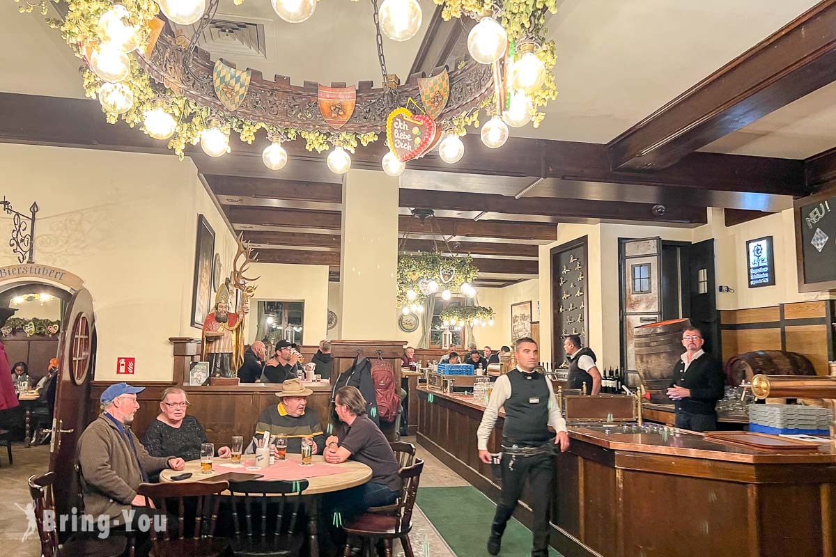 慕尼黑火车站附近餐厅|Augustiner Keller|露天啤酒花园|巴伐利亚料理