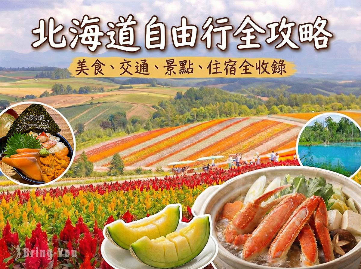【2026北海道自由行】5~10天行程規劃攻略：自駕與不自駕景點、美食預算全掌握