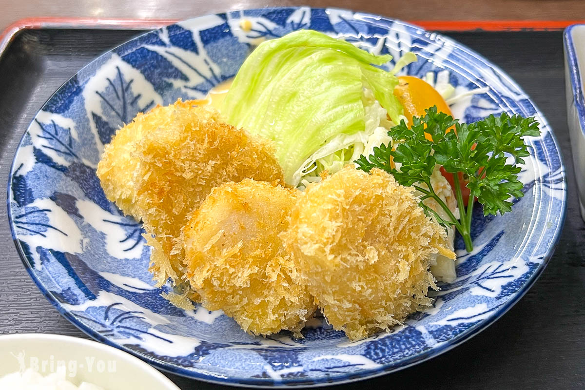 お食事処 おさない 炸帆立貝定食