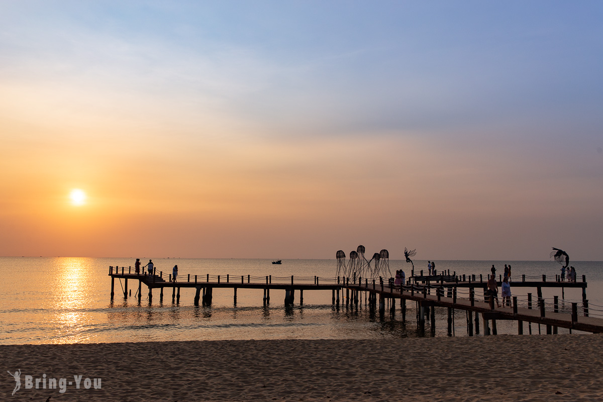 富国岛看夕阳景点|Sunset Sanato Beach 桑奈托日落海滩