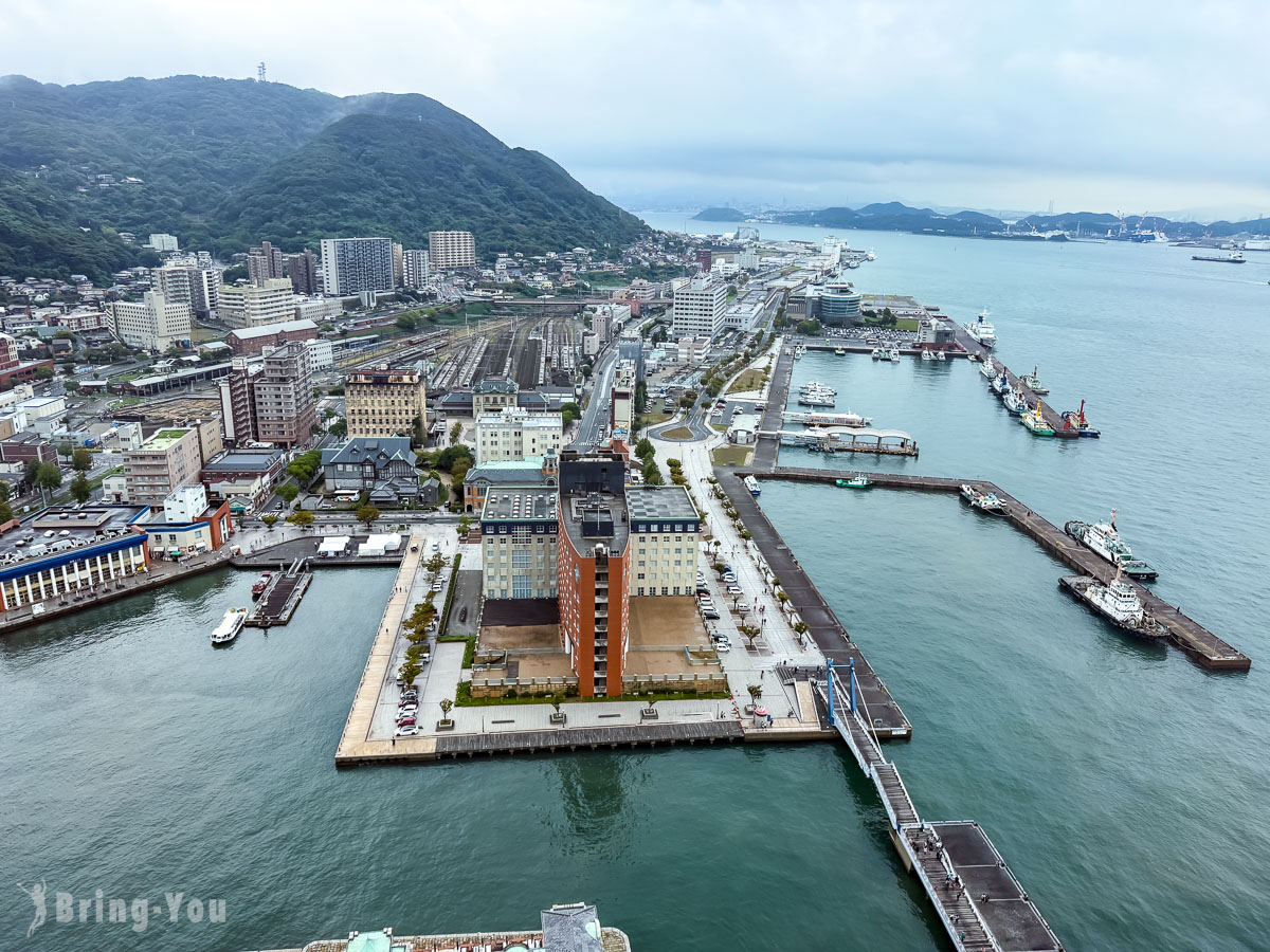 门司港レスト展望室眺望门司港港区