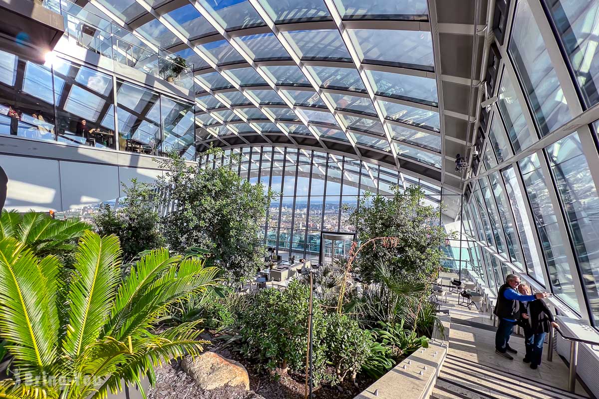 倫敦 Sky Garden 空中花園免費觀景台