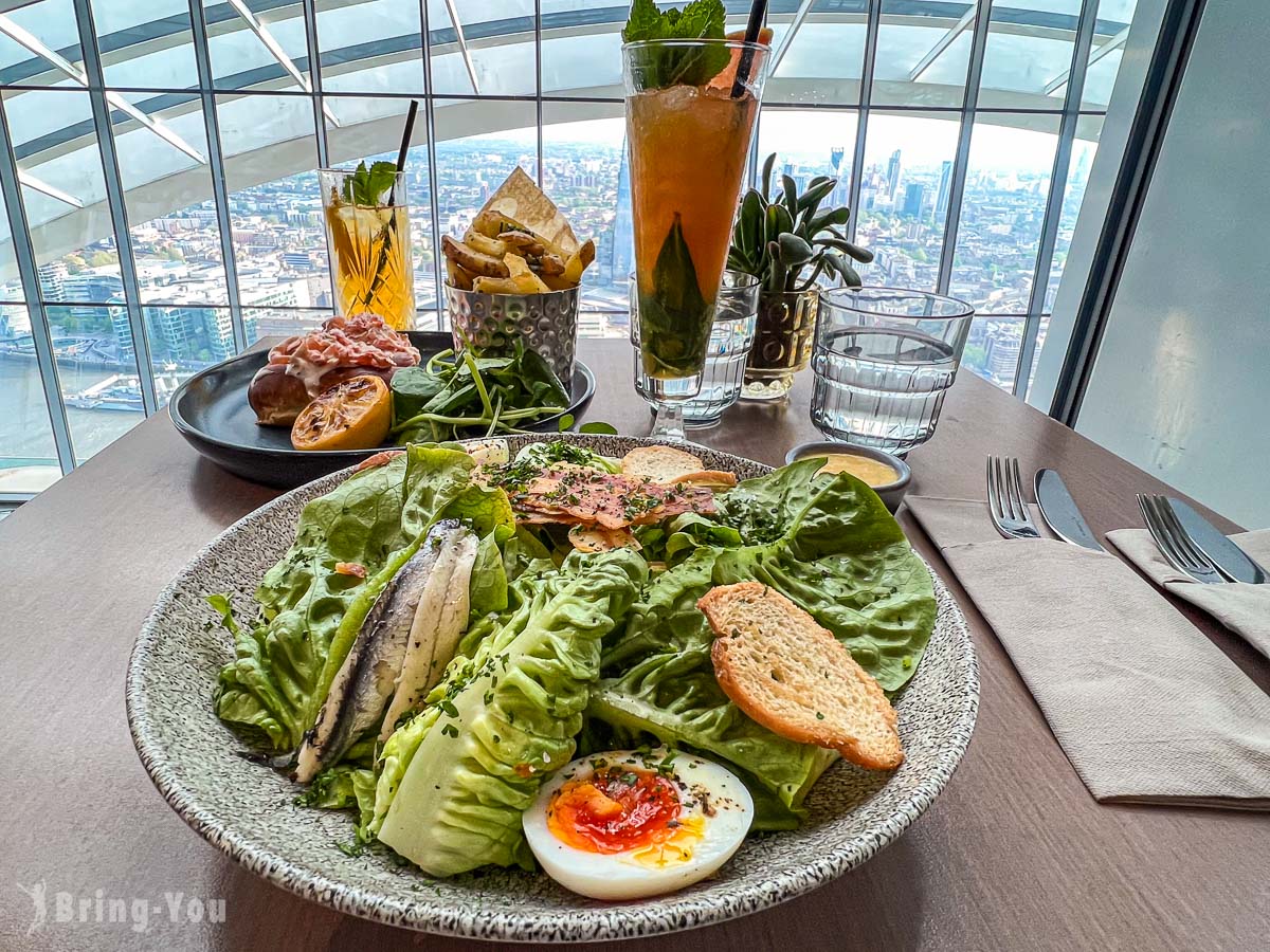 倫敦 Sky Garden 空中花園餐廳「Darwin Brasserie」