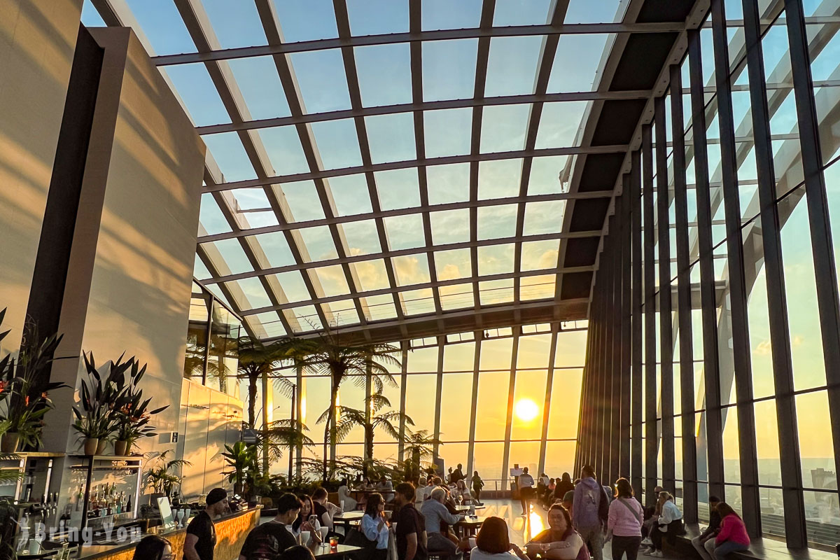 倫敦 Sky Garden 空中花園夕陽夜景