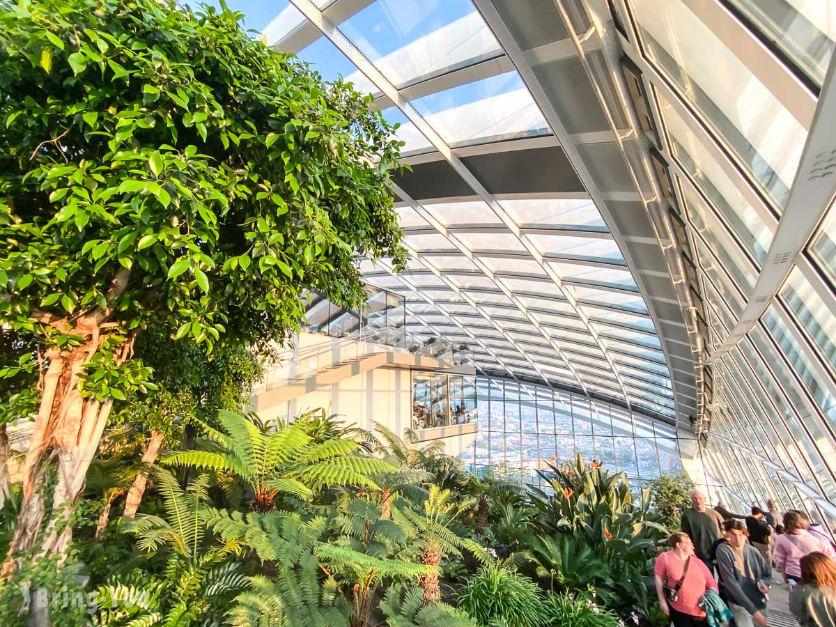 倫敦 Sky Garden 空中花園夕陽夜景