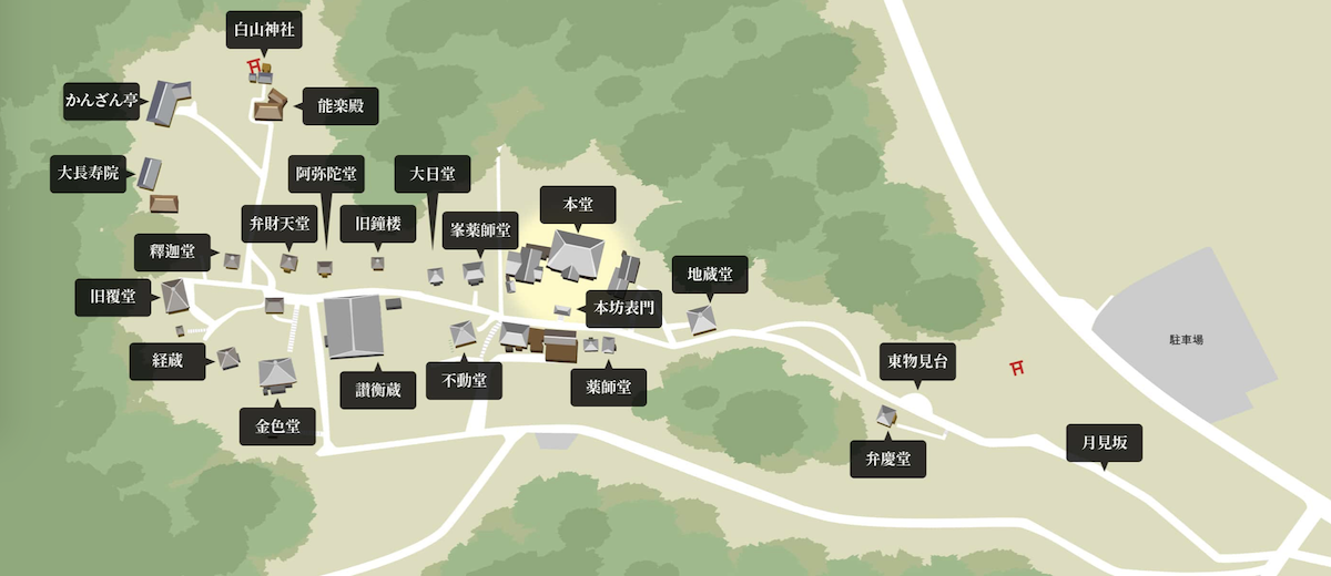 中尊寺地圖