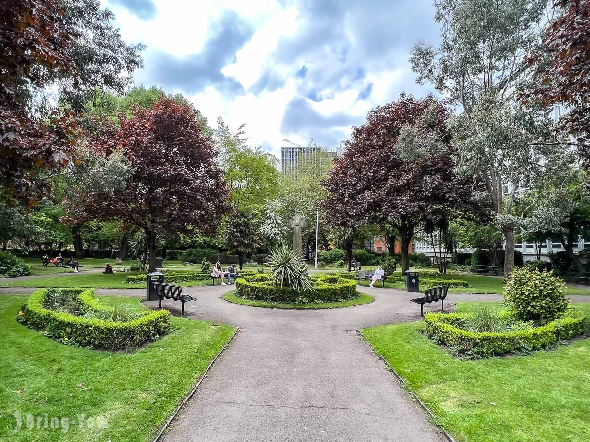 英國曼徹斯特景點|Saint John's Gardens