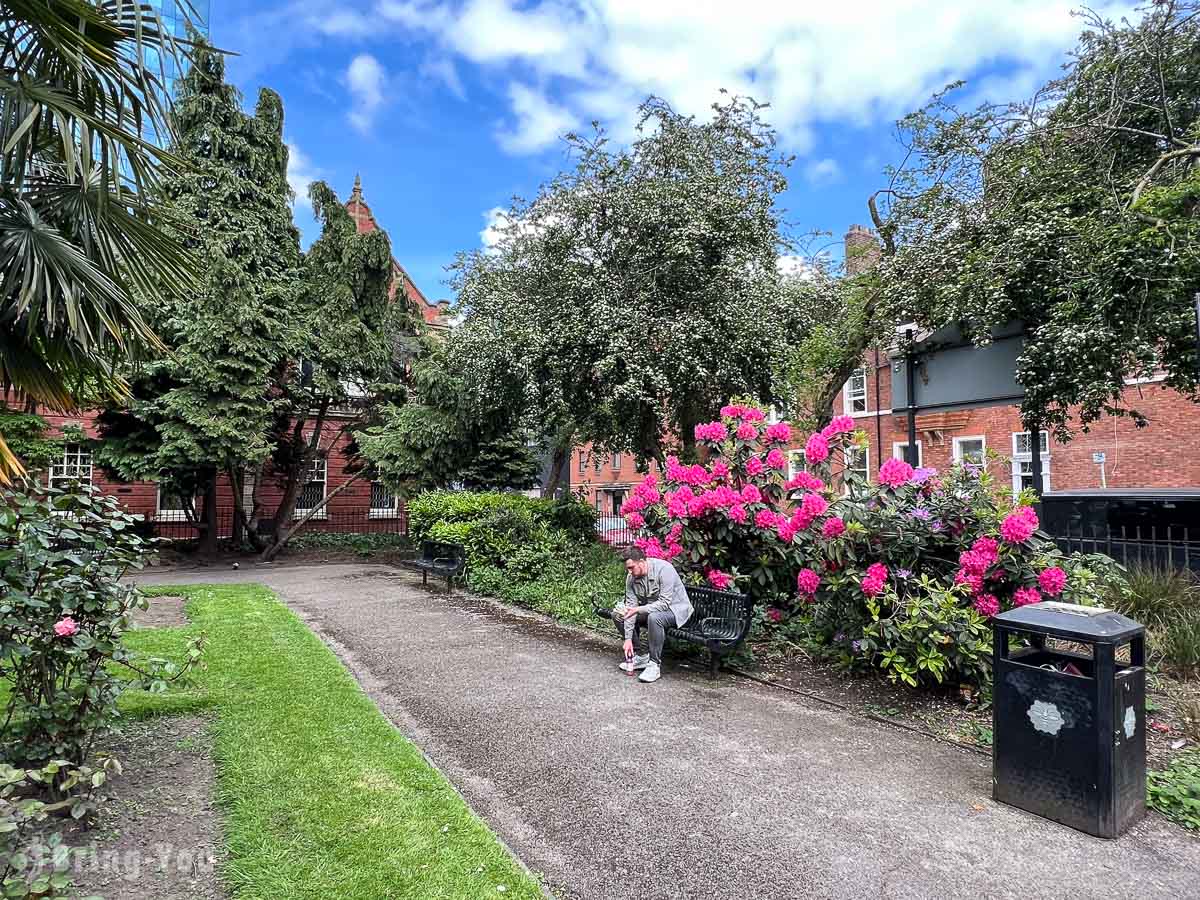 英國曼徹斯特景點|Saint John's Gardens
