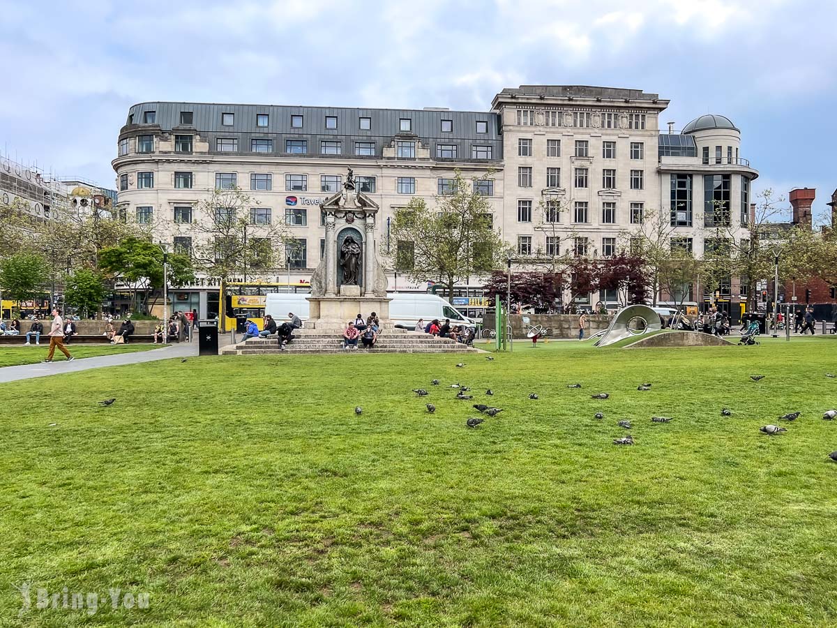 英國曼徹斯特景點|皮卡迪利花園 Piccadilly Gardens