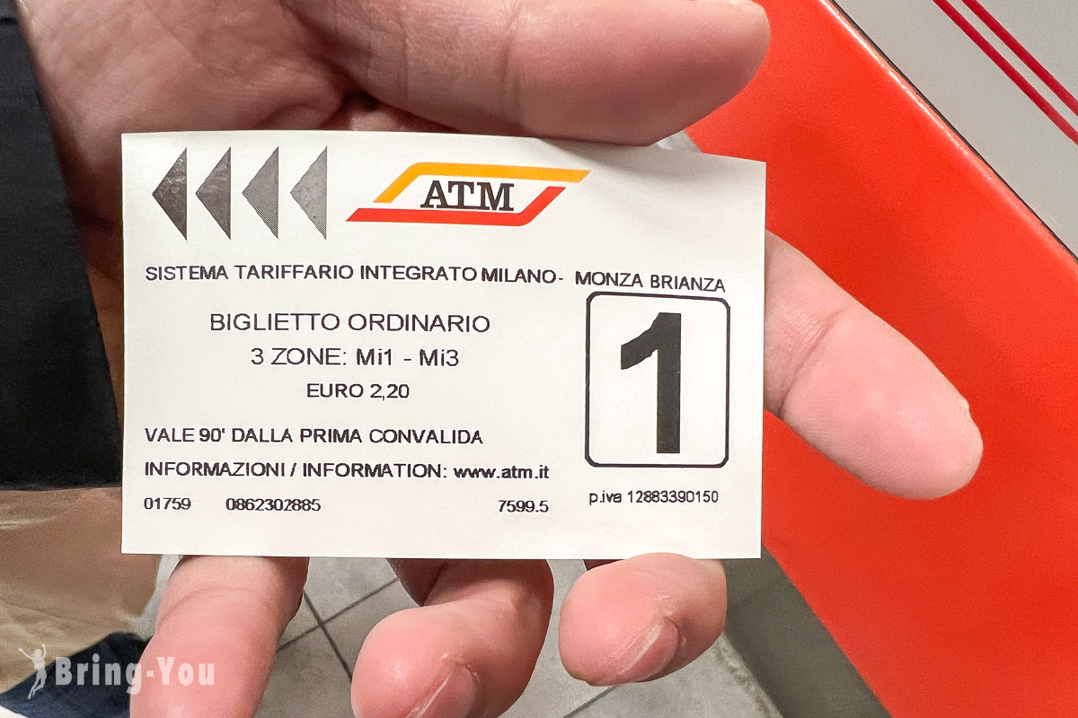 米蘭交通攻略|米蘭地鐵車票