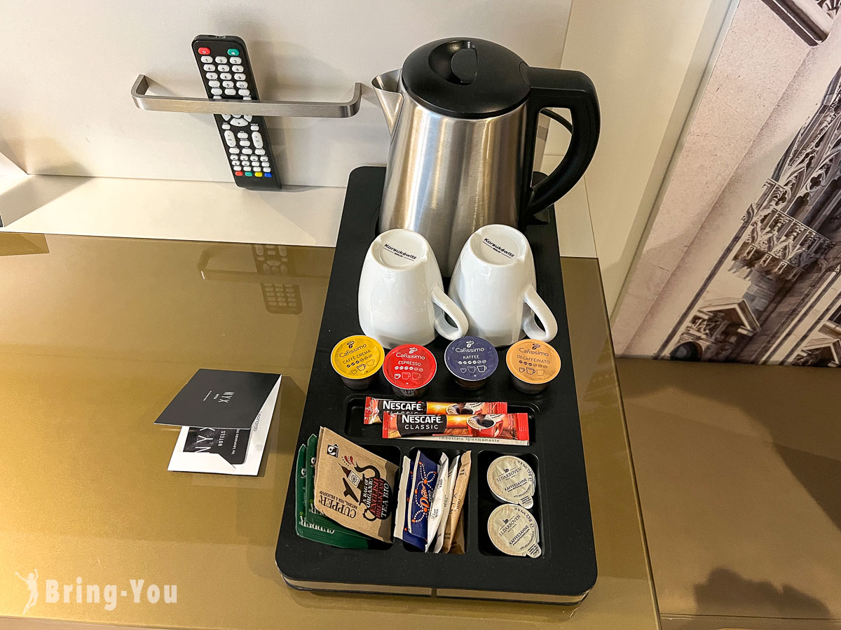 NYX Hotel Milan 膠囊咖啡機|米蘭中央車站四星級飯店雙人房