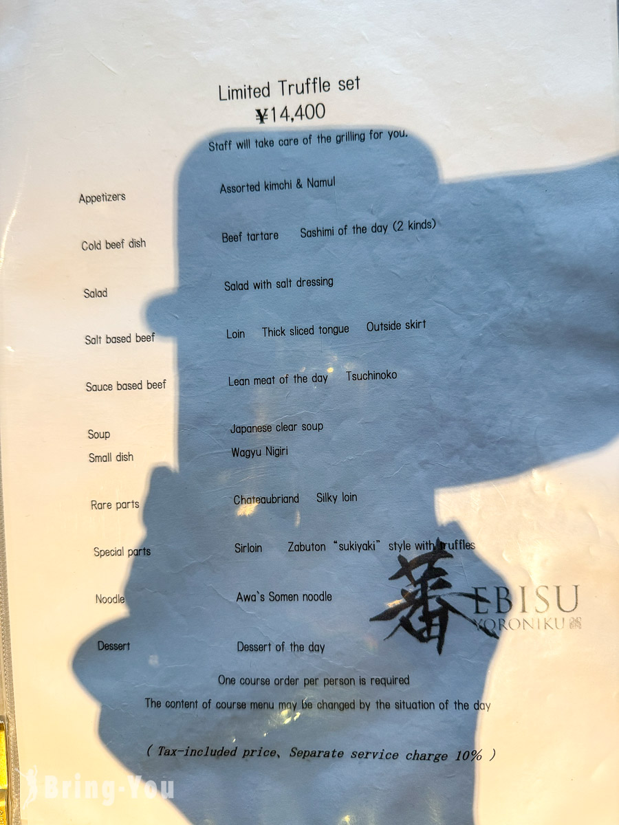 蕃 YORONIKU 惠比壽|東京和牛燒肉推薦