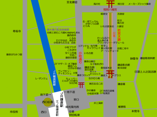 鎌倉車站地圖