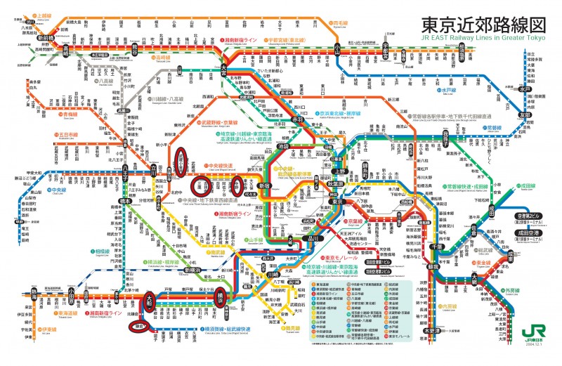 東京近郊地鐵圖