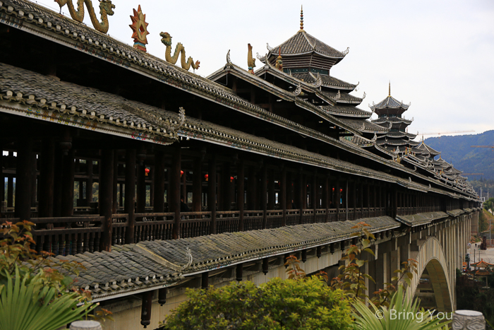 【广西旅游｜三江市区巡礼】从三江风雨桥、三江鼓楼、侗乡鸟巢看侗族建筑