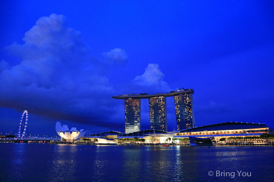 新加坡河河畔夜景