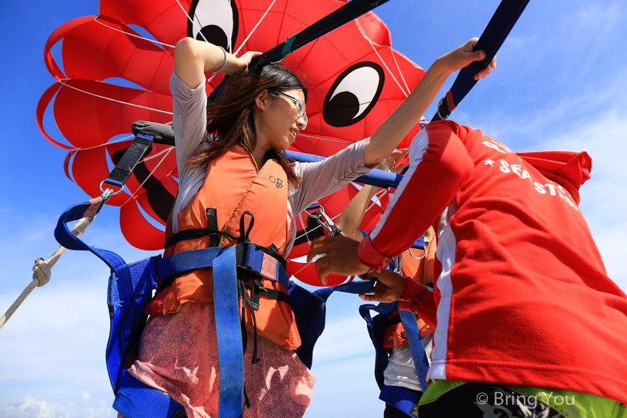 parasailing bali 峇里島南灣