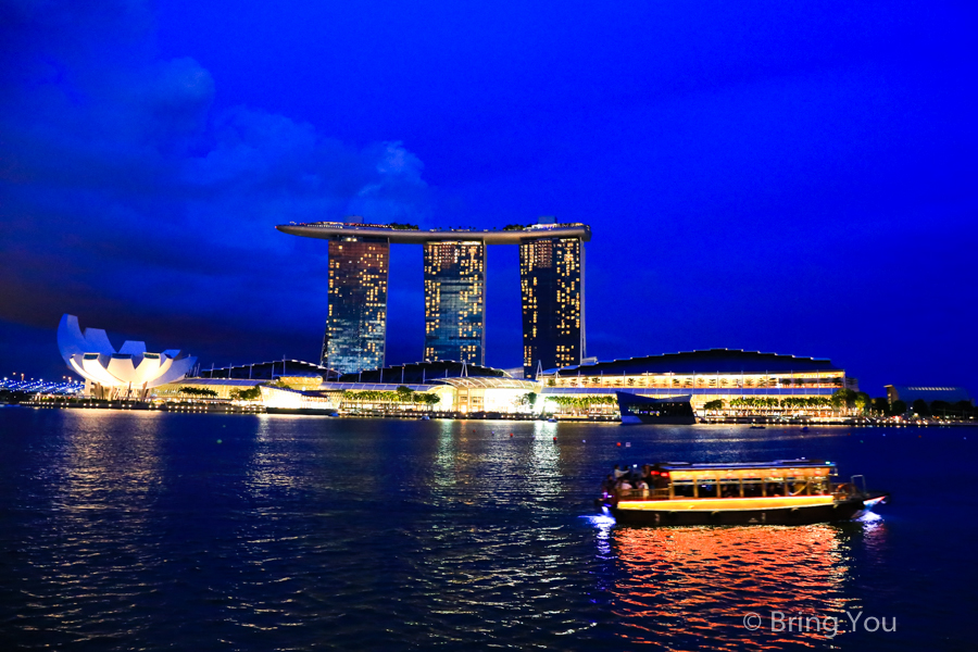 新加坡河河畔夜景