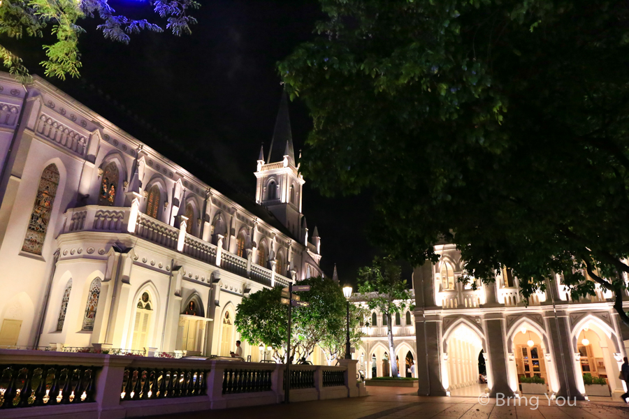 赞美广场夜景Chijmes