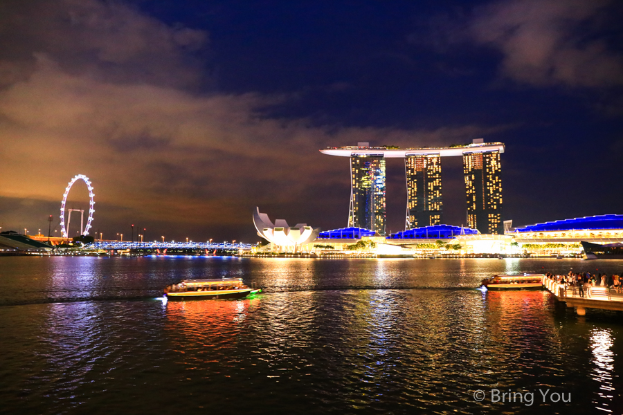 新加坡河河畔夜景