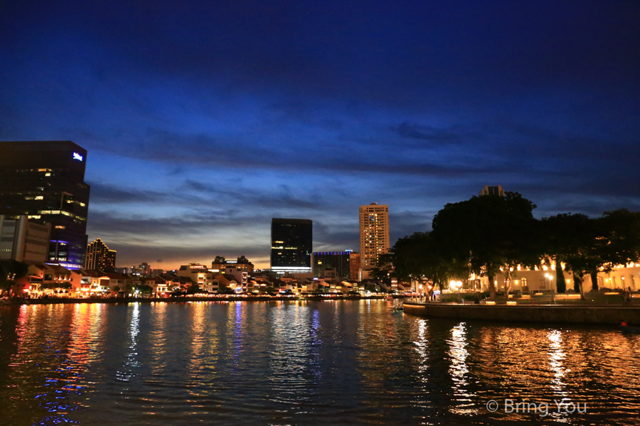 新加坡河河畔夜景
