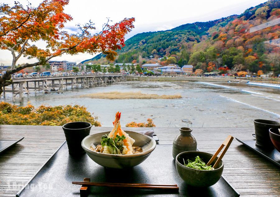 【嵐山渡月橋絕景餐廳】蕎麥麵 嵐山よしむら：賞景兼吃京都蕎麥麵